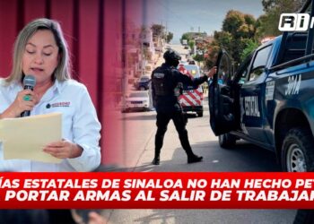 Policías Estatales de Sinaloa no han hecho petición para portar armas al salir de trabajar: SSP