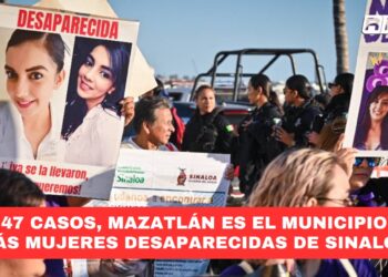 Con 47 casos, Mazatlán es el municipio con más mujeres desaparecidas de Sinaloa