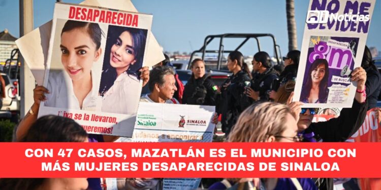 Con 47 casos, Mazatlán es el municipio con más mujeres desaparecidas de Sinaloa