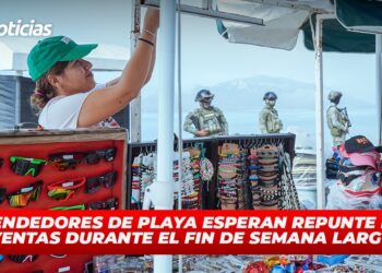 Vendedores de playa esperan repunte en ventas durante el fin de semana largo