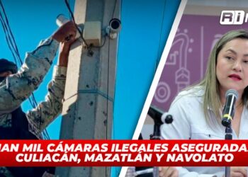 Suman mil cámaras ilegales aseguradas en Culiacán, Mazatlán y Navolato