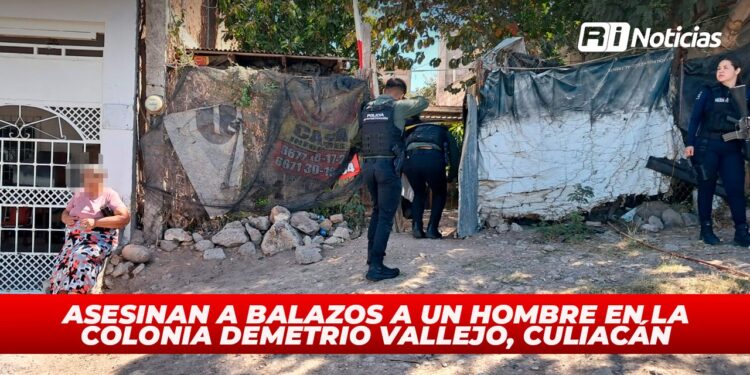Asesinan a balazos a un hombre en la colonia Demetrio Vallejo, Culiacán