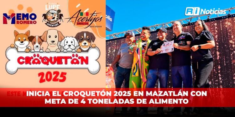 Inicia el Croquetón 2025 en Mazatlán con meta de 4 toneladas de alimento
