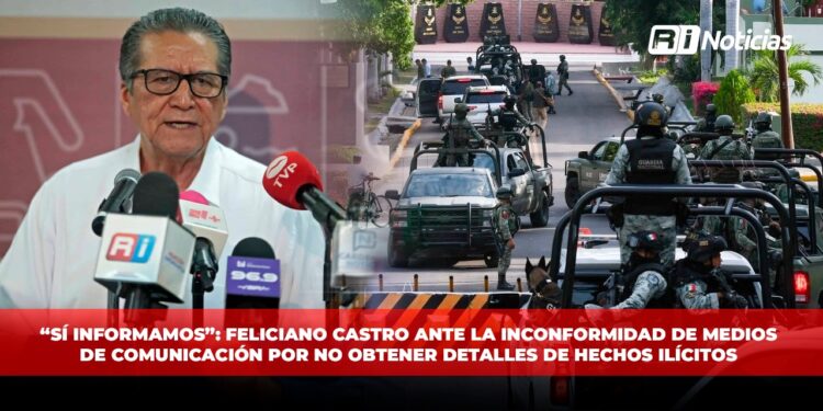 “Sí informamos”: Feliciano Castro ante la inconformidad de medios de comunicación por no obtener detalles de hechos ilícitos