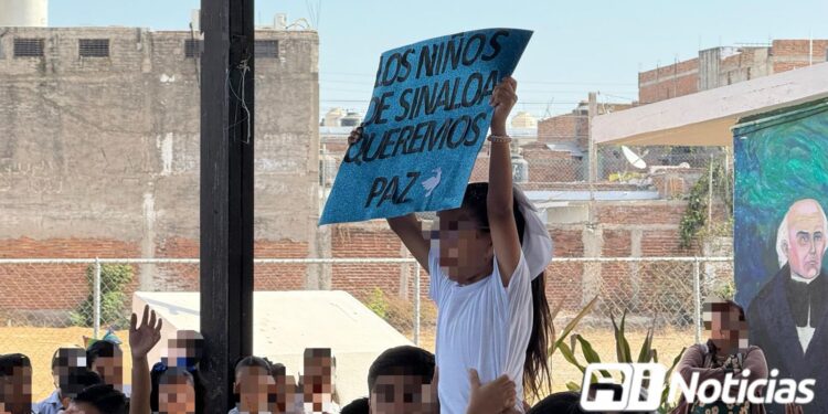 “Los niños de Sinaloa queremos paz”: alumnos de primaria piden NO más violencia en el Estado