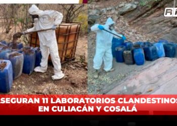 Aseguran 11 laboratorios clandestinos en Culiacán y Cosalá