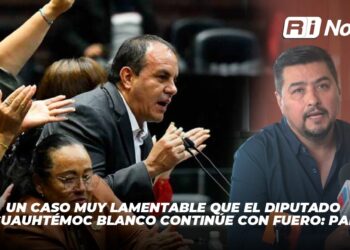 Un caso muy lamentable que el diputado Cuauhtémoc Blanco continúe con fuero: PAN