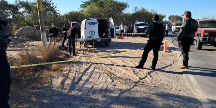 Localizan a joven asesinado a balazos junto a la Carretera la 50, en Navolato