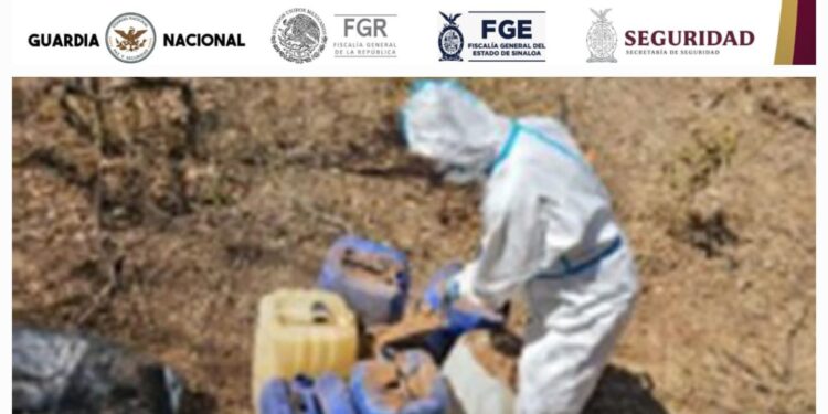 Grupo Interinstitucional asegura 13 laboratorios clandestinos en Culiacán y Cosalá