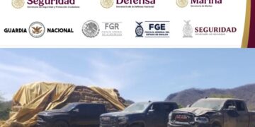 Fuerza interinstitucional decomisa armas y autos en Cosalá y Escuinapa