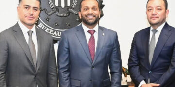 Omar García Harfuch se reúne con el director del FBI; México y USA refuerzan la cooperación en seguridad binacional