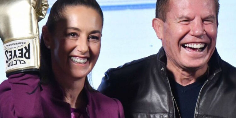 Julio César Chávez agradece a Claudia Sheinbaum: “Gracias por subirse al ring en contra de las adicciones”