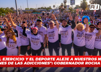 “Que el ejercicio y el deporte aleje a nuestros niños y jóvenes de las adicciones”: Gobernador Rocha Moya
