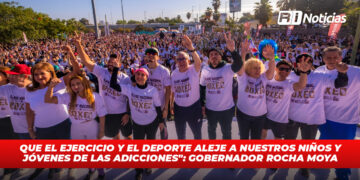 “Que el ejercicio y el deporte aleje a nuestros niños y jóvenes de las adicciones”: Gobernador Rocha Moya