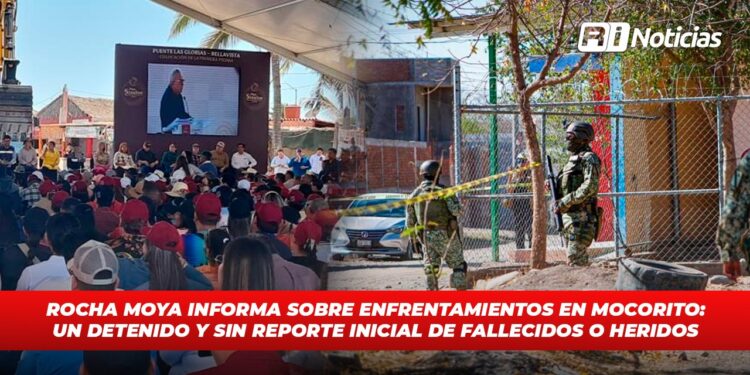 Rocha Moya informa sobre enfrentamientos en Mocorito: un detenido y sin reporte inicial de fallecidos o heridos