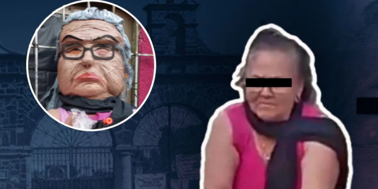 Crean piñata de Carlota “N”, adulta mayor que asesinó a dos hombres en Chalco; causa indignación en redes
