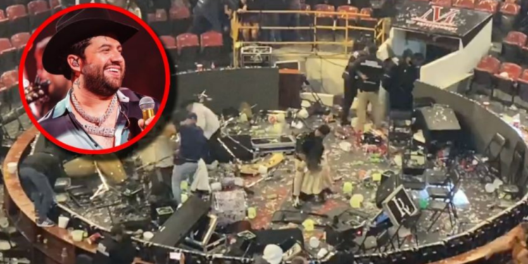 Luis R Conriquez se despide de los corridos y su público destroza el Palenque de Texcoco