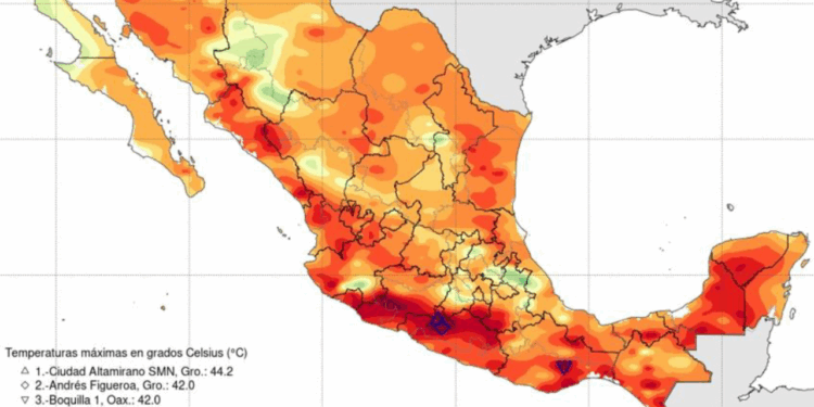 Dos ondas de calor afectarán al país, prevé el Meteorológico Nacional