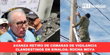 Avanza retiro de cámaras de vigilancia clandestinos en Sinaloa: Rocha Moya