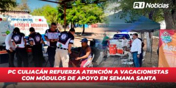 PC Culiacán refuerza atención a vacacionistas con módulos de apoyo en Semana Santa