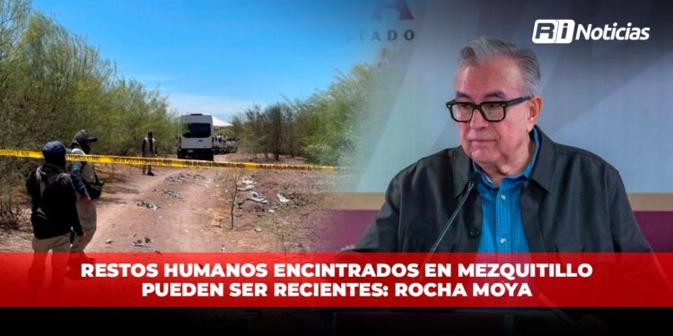 Restos humanos encontrados en Mezquitillo pueden ser recientes: Rocha Moya