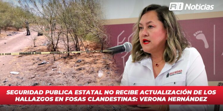 Seguridad Publica Estatal no recibe actualización de los hallazgos en fosas clandestinas: Verona Hernández
