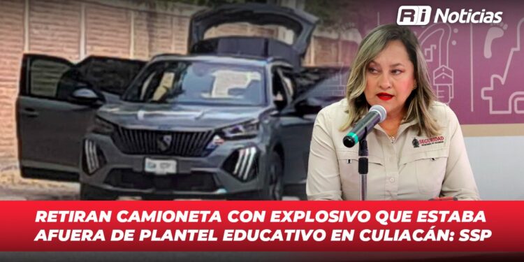 Retiran camioneta con explosivo que estaba afuera de plantel educativo en Culiacán: SSP