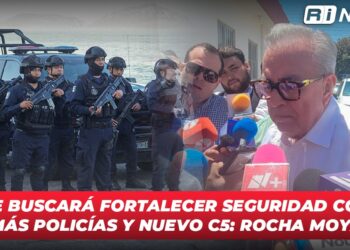 Se buscará fortalecer seguridad con más policías y nuevo C5: Rocha Moya