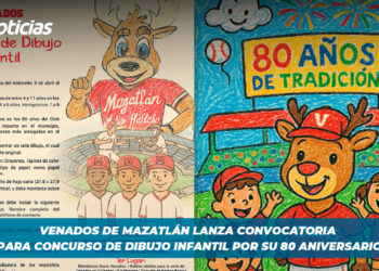 Venados de Mazatlán lanza convocatoria para concurso de dibujo infantil por su 80 aniversario