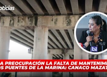 Causa preocupación la falta de mantenimiento a los puentes de La Marina: Canaco Mazatlán