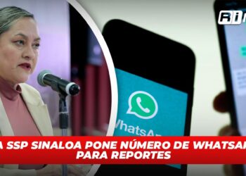 La SSP Sinaloa pone número de WhatsApp para reportes