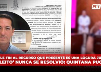 Ponerle fin al recurso que presenté es una locura jurídica, el ‘pleito’ nunca se resolvió: Quintana Pucheta