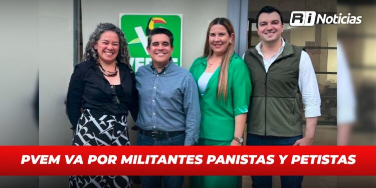 PVEM va por militantes panistas y petistas