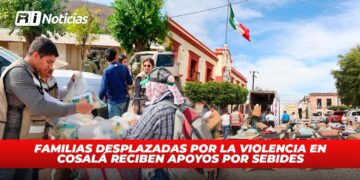 Familias desplazadas por la violencia en Cosalá reciben apoyos por SEBIDES