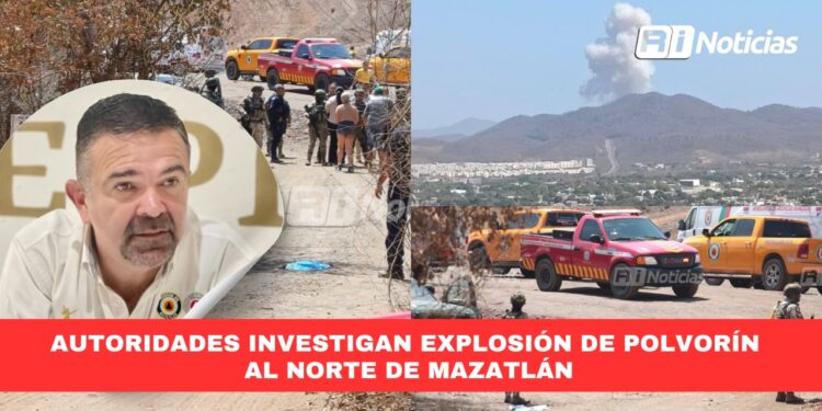 Autoridades investigan explosión de polvorín al norte de Mazatlán