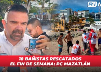 18 bañistas rescatados el fin de semana: PC Mazatlán
