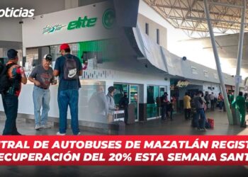 Central de Autobuses de Mazatlán registra recuperación del 20% previo a Semana Santa