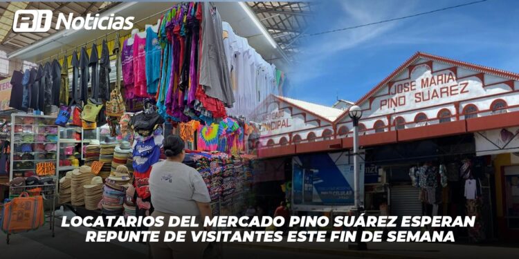 Locatarios del mercado Pino Suárez esperan repunte de visitantes este fin de semana