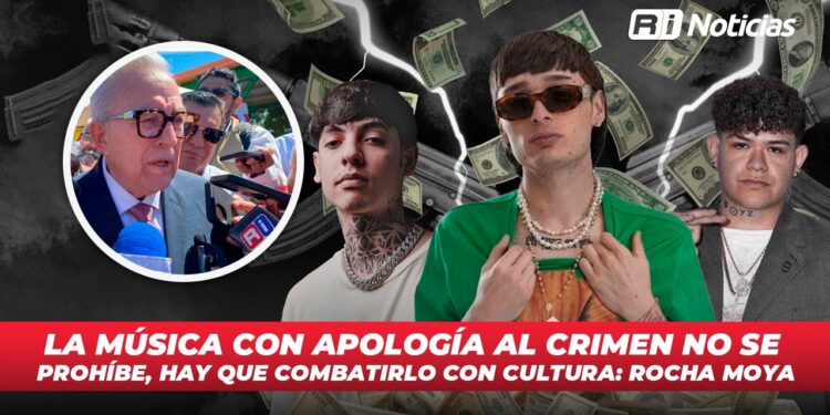 La música con apología al crimen no se prohíbe, hay que combatirlo con cultura: Rocha Moya