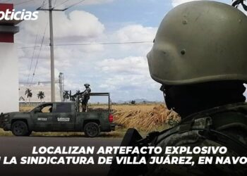 Localizan artefacto explosivo en la Sindicatura de Villa Juárez, en Navolato