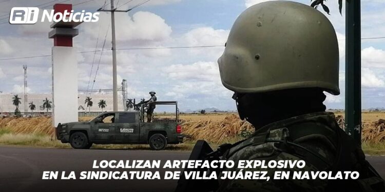 Localizan artefacto explosivo en la Sindicatura de Villa Juárez, en Navolato