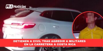 Detienen a civil tras agredir a militares en la carretera a Costa Rica