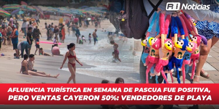 Afluencia turística en Semana de Pascua fue positiva, pero ventas cayeron 50%: vendedores de playa