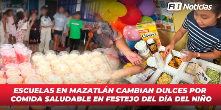 Escuelas en Mazatlán cambian dulces por comida saludable en festejo del Día del Niño