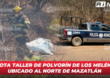 Explota taller de polvorín de los Meléndez, ubicado al norte de Mazatlán