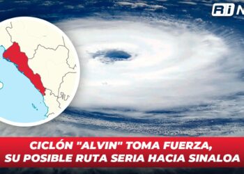 Ciclón “Alvin” toma fuerza, su posible ruta seria hacia Sinaloa