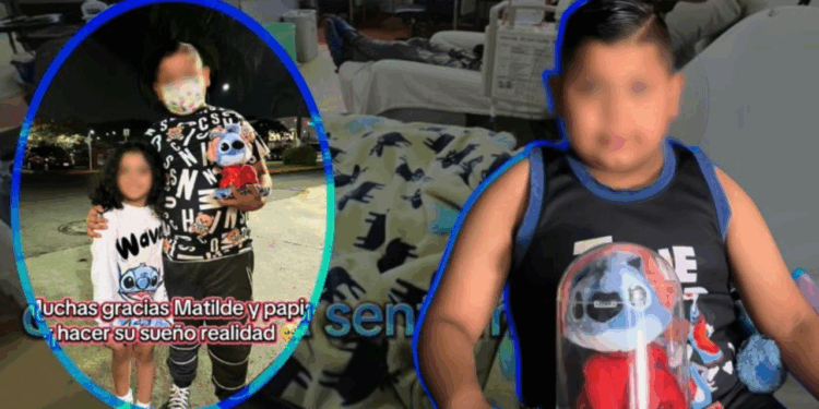 Niño se queda sin palomera de Stitch por ir a su quimioterapia; niña conmueve al regalarle la suya: “Voy a pedir a Dios que te recuperes”