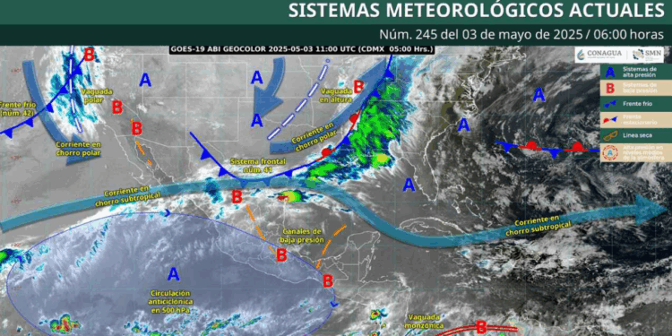 ¿Frío polar en mayo? Habrá granizo, lluvias y chubascos en varias zonas de México