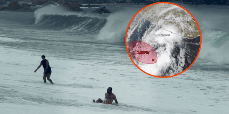 Antes de evolucionar a ciclón Alvin, baja presión se mueve hacia Michoacán y Guerrero