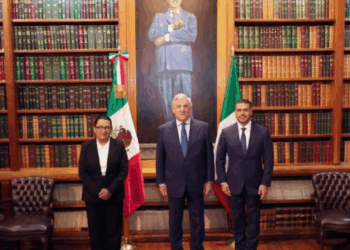 Rosa Icela Rodríguez y Omar García Harfuch reciben a delegación italiana para hablar de migración y seguridad